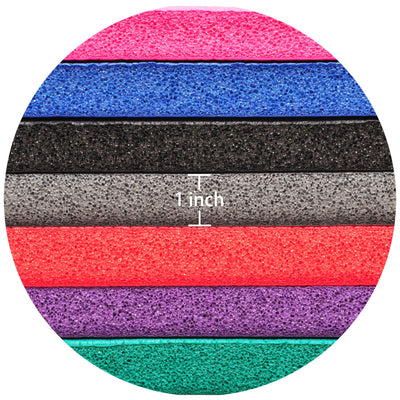Signature Fitness 1" Extra Thick Exercise Yoga Mat w/ Carry Strap, Gry(Open Box) - VMInnovations