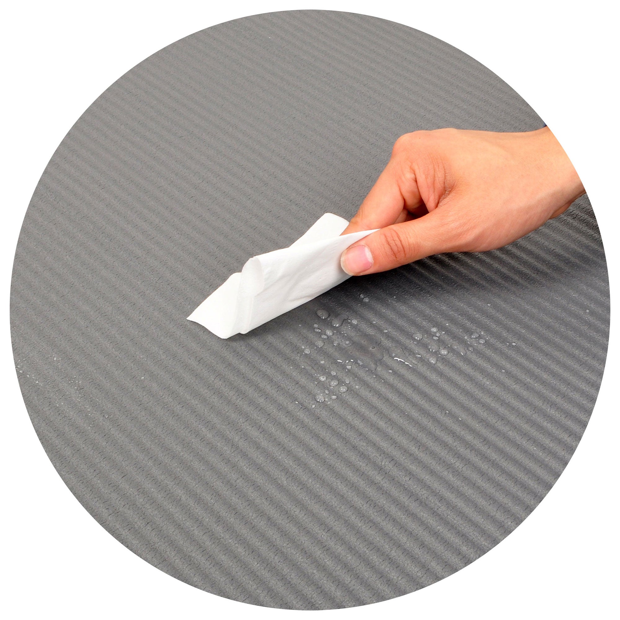 Signature Fitness 1" Extra Thick Exercise Yoga Mat w/ Carry Strap, Gry(Open Box) - VMInnovations