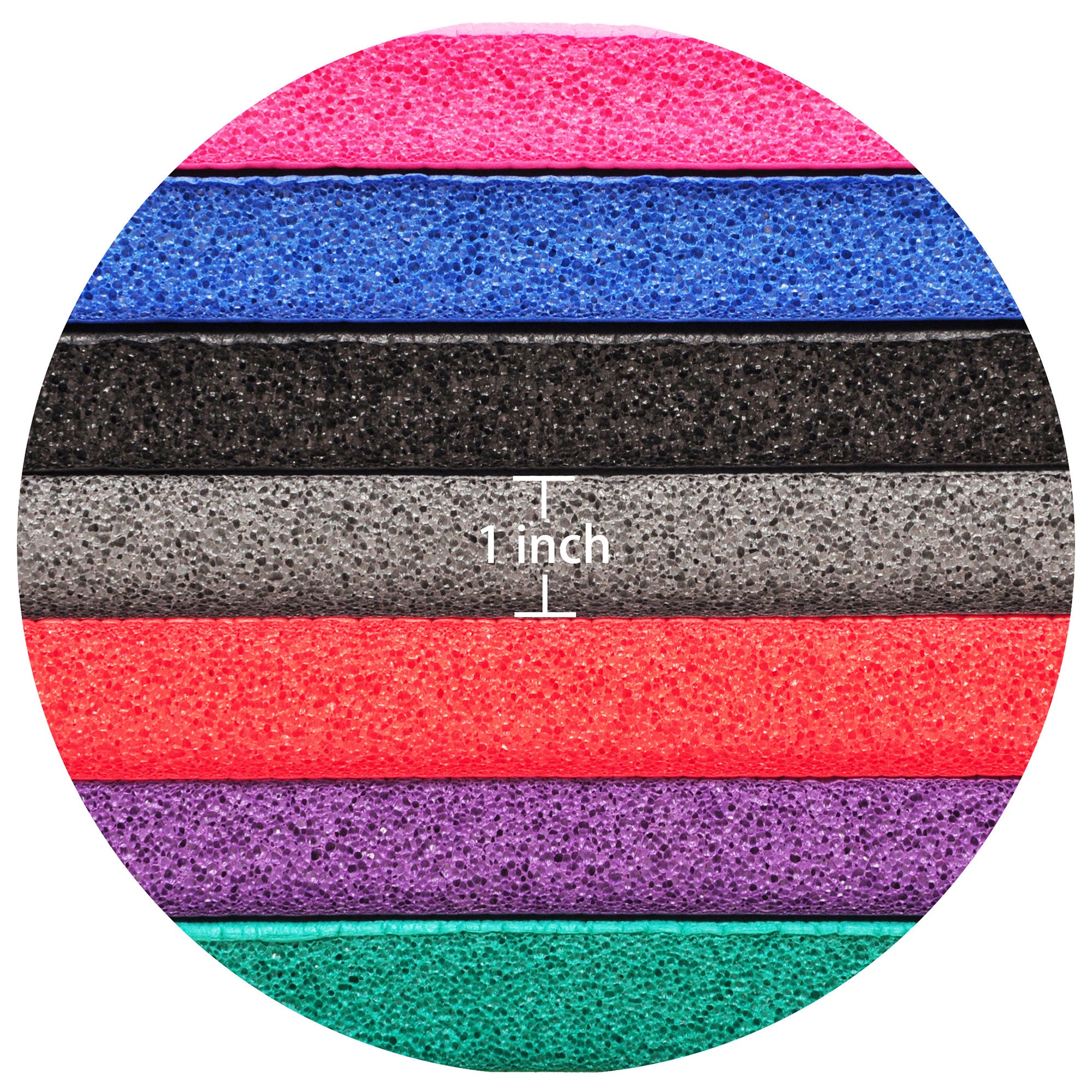 Signature Fitness 1" Extra Thick Exercise Fitness Yoga Mat w/ Carry Strap, Green - VMInnovations