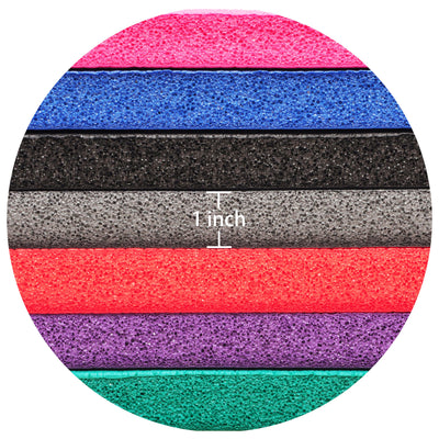 Signature Fitness 1" Extra Thick Exercise Fitness Yoga Mat w/ Carry Strap, Green - VMInnovations