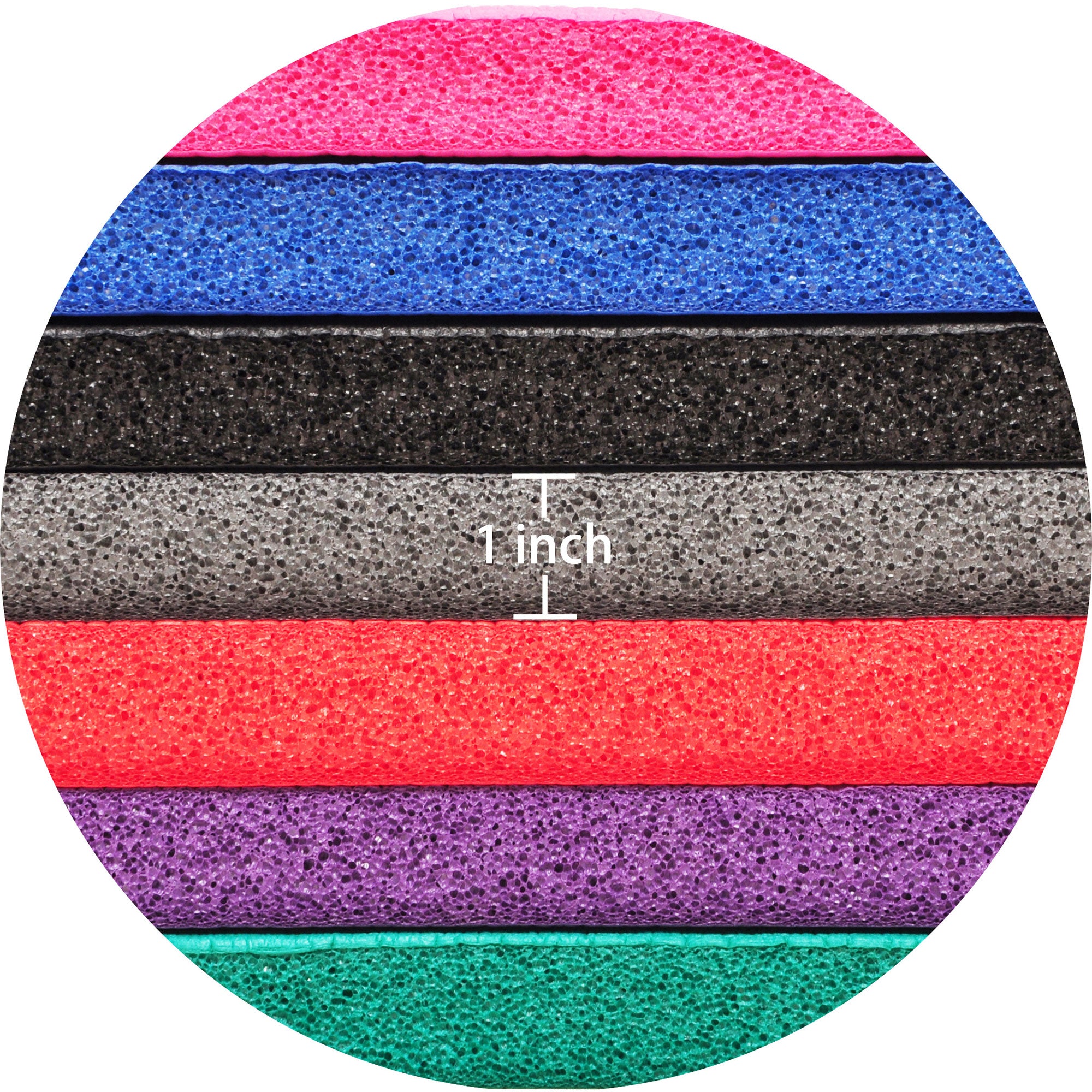 Signature 1" Extra Thick Exercise Fitness Yoga Mat & Carry Strap, Purple (Used) - VMInnovations