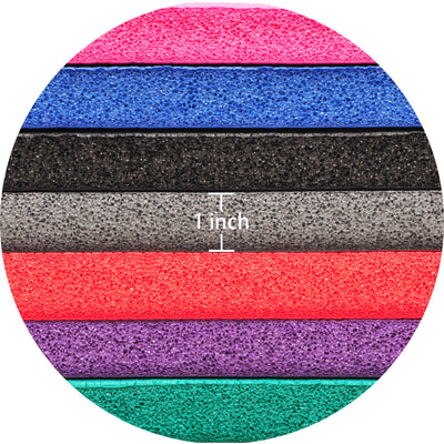 Signature 1" Extra Thick Exercise Fitness Yoga Mat & Carry Strap, Purple (Used) - VMInnovations