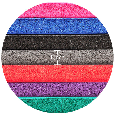 Signature Fitness 1" Extra Thick Fitness Yoga Mat w/ Carry Strap, Pink(Open Box) - VMInnovations
