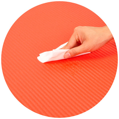 Signature 1" Extra Thick Exercise Fitness Yoga Mat w/ Carry Strap, Red (Used) - VMInnovations