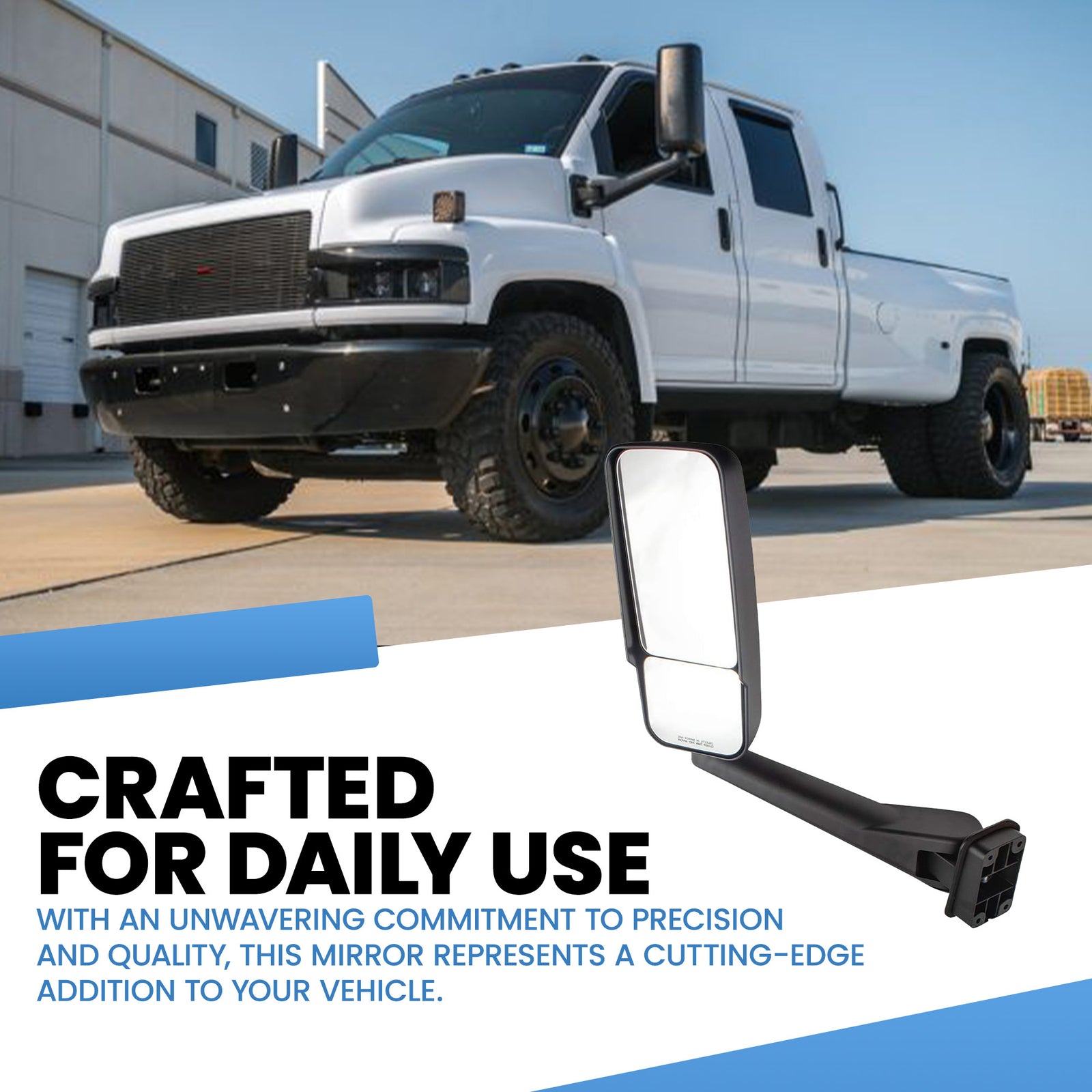 Brock Passenger Side Mirror for 03-09 Chevrolet Kodiak or GMC Topkick (Open Box) - VMInnovations