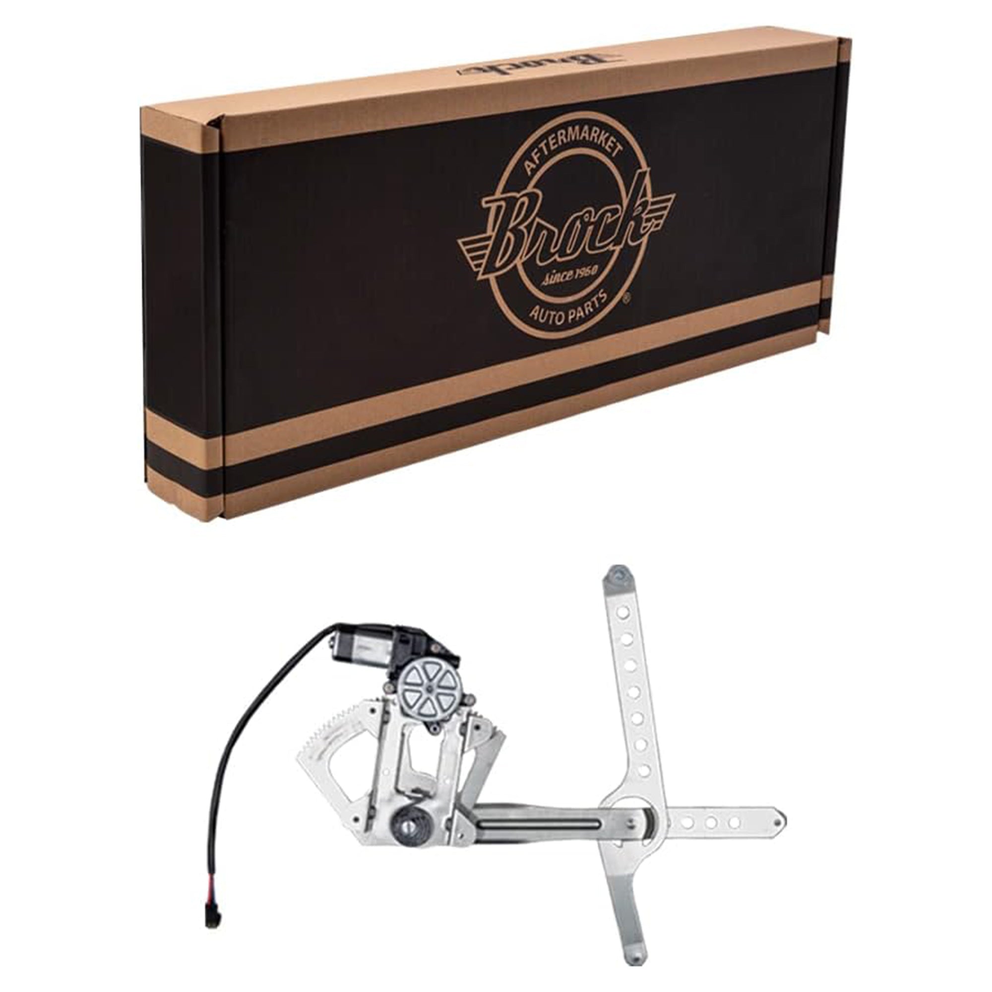 Brock Passenger's Front Power Window Lift Regulator w/Motor, Left (Open Box) - VMInnovations