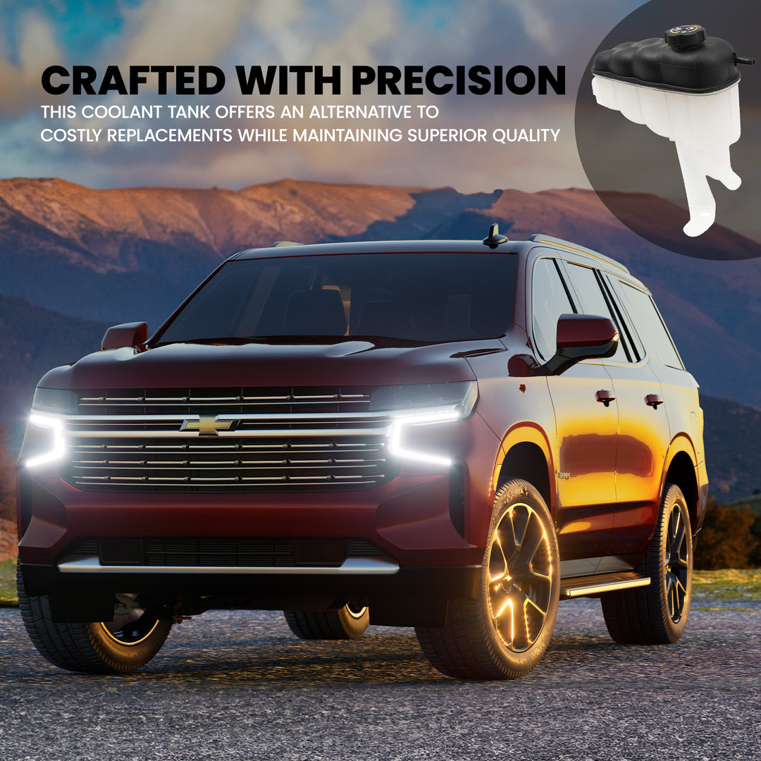 Brock 1667-0009 Plastic Truck Coolant Recovery Reservoir Tank w/Cap, Black(Used)