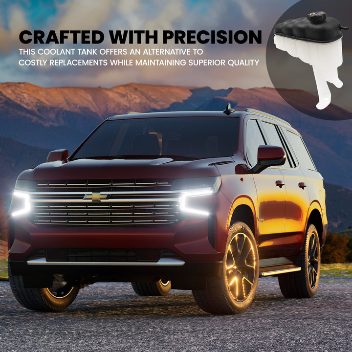 Brock 1667-0009 Plastic Truck Coolant Recovery Reservoir Tank w/Cap, Black(Used)