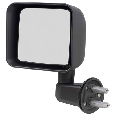 Brock Manual Left Side Replacement Mirror 07-17 Jeep Wrangler, Black (Open Box)