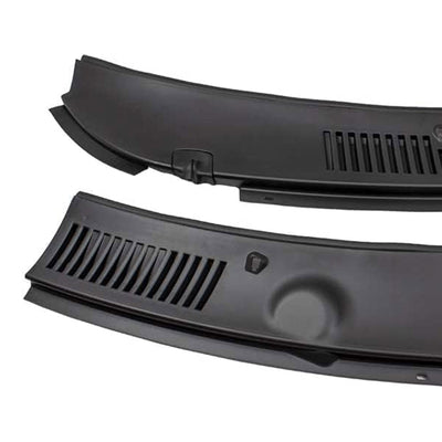 Brock 2Pc Cowl Grille Assembly Replacement for 99-04 Ford Mustang, Black (Used)