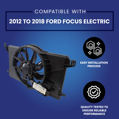Brock Radiator Cooling Fan Assembly for 12-18 Ford Focus Electric (Used) - VMInnovations