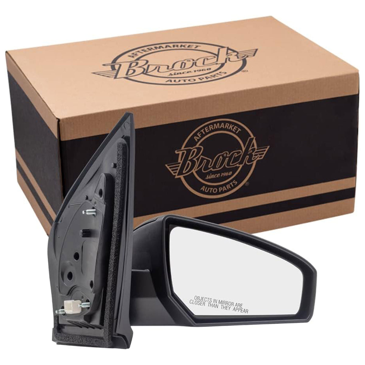 Brock Passenger's Side Replacement Power Mirror for Nissan Sentra 2007 to 2012
