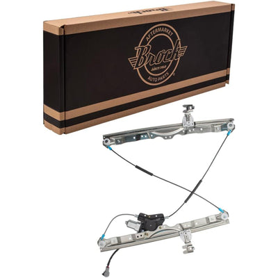 Brock Replacement Passengers Front Power Window Lift Regulator with Motor, Left