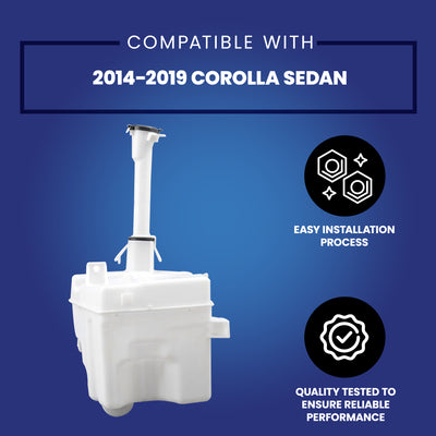Brock Windshield Washer Reservoir, 2014-2019 Toyota Corolla,No Sensor(Open Box) - VMInnovations