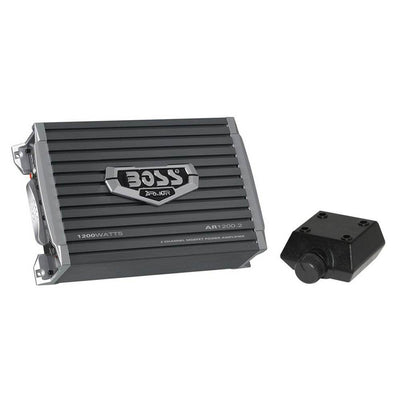 Boss Audio AR1200.2 1200 Watt 2-Channel Car Audio Amplifier Amp and Level Remote