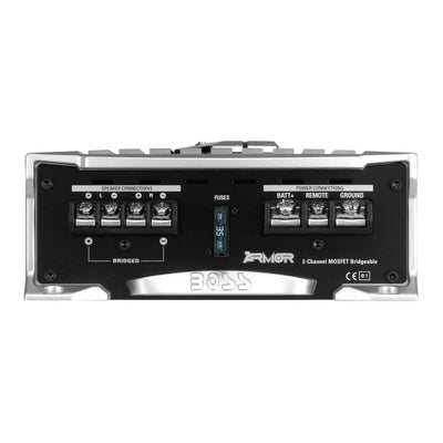 Boss Audio AR1200.2 1200 Watt 2-Channel Car Audio Amplifier Amp and Level Remote