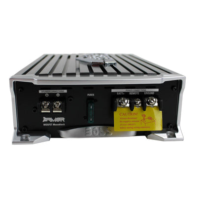 Boss Audio 1500 Watt Power Car Amplifier with Remote and Installation Wiring Kit