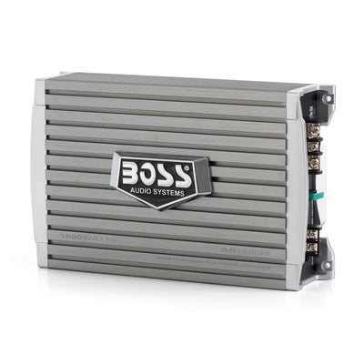 Boss Audio AR1500M Armor 1500 Watt Mono A/B MOSFET Power Car Amplifier & Remote