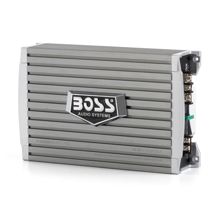 Boss Audio 1500 Watt Mono A/B MOSFET Power Car Amp + Remote | AR1500M (4 Pack)