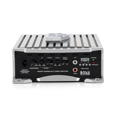 Boss Audio 1500 Watt Mono A/B MOSFET Power Car Amp + Remote | AR1500M (4 Pack)