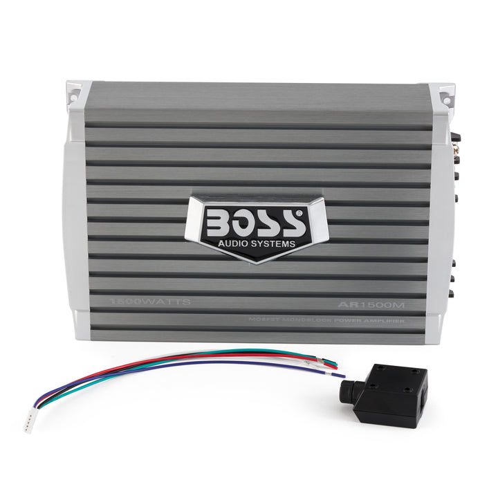 Boss Audio 1500 Watt Mono A/B MOSFET Power Car Amp + Remote | AR1500M (4 Pack)