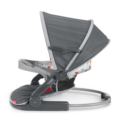 Fisher-Price Foldable Baby Travel Chair On The Go Sit Me Up Floor Seat w/Canopy - VMInnovations