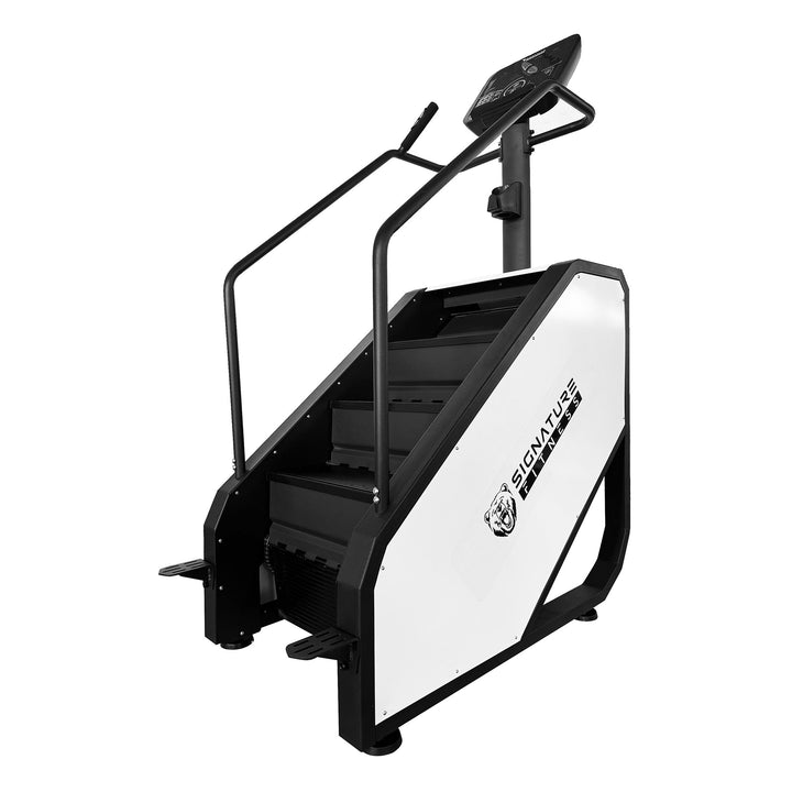 Signature Fitness Continuous Climber for Cardio and Lower Body Workouts, White