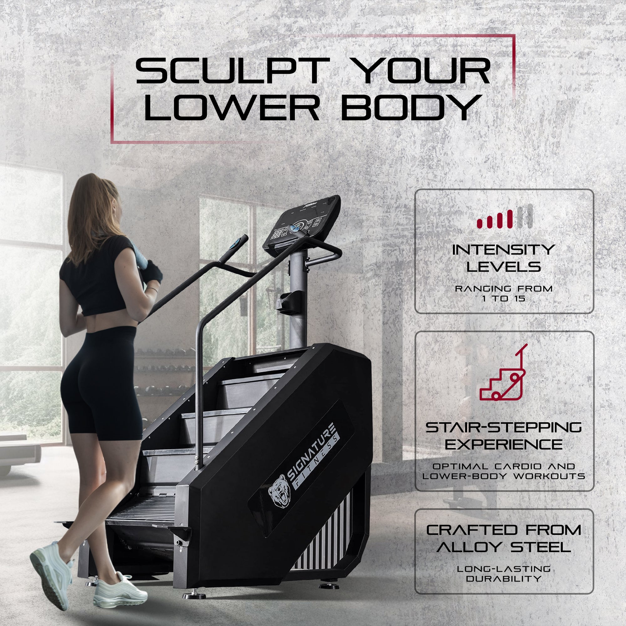 Signature Fitness Continuous Climber for Cardio and Body Workouts (For Parts) - VMInnovations