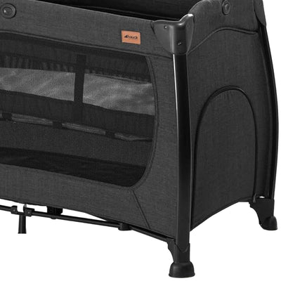 hauck Play N Relax Center Portable Baby Playard Crib w/Travel Bag, Black (Used) - VMInnovations