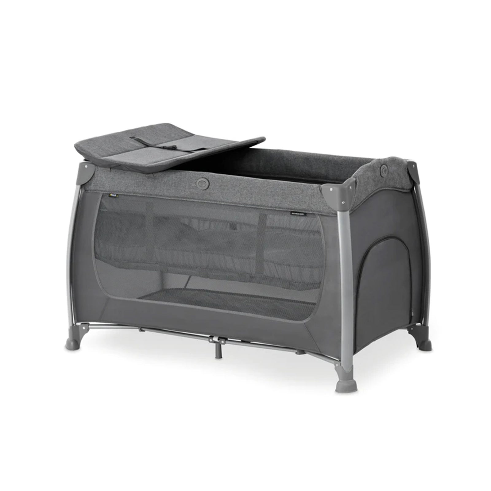 hauck Play N Relax Center Portable Baby Playard Crib with Travel Bag, Charcoal - VMInnovations