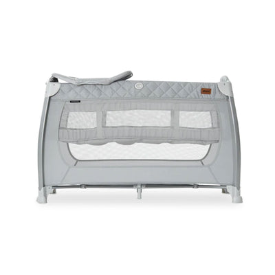 hauck Play N Relax Center Portable Baby Playard Crib w/ Travel Bag, Quilted Grey