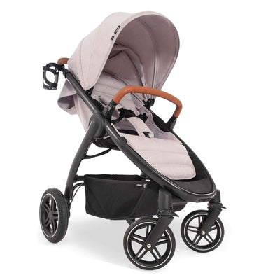 hauck Uptown Deluxe Folding Stroller w/Cup Holder and Canopy,Beige (Open Box) - VMInnovations
