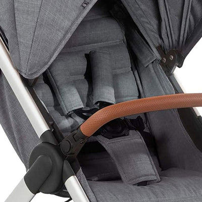 hauck Uptown Deluxe Folding Stroller with Cup Holder and Canopy, Grey (Open Box) - VMInnovations