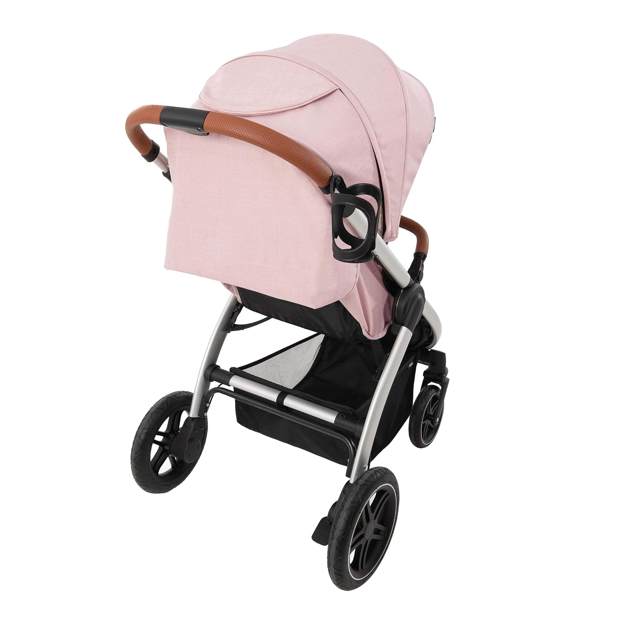 hauck Uptown Deluxe Folding Stroller with Cup Holder & Canopy, Rose (Open Box) - VMInnovations