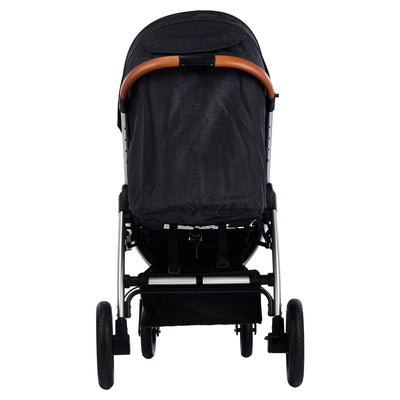 hauck Uptown Deluxe Folding Stroller with Cup Holder and Canopy, Melange Black - VMInnovations