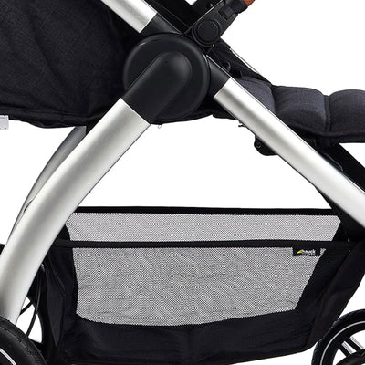 hauck Uptown Deluxe Folding Stroller with Cup Holder and Canopy, Melange Black - VMInnovations