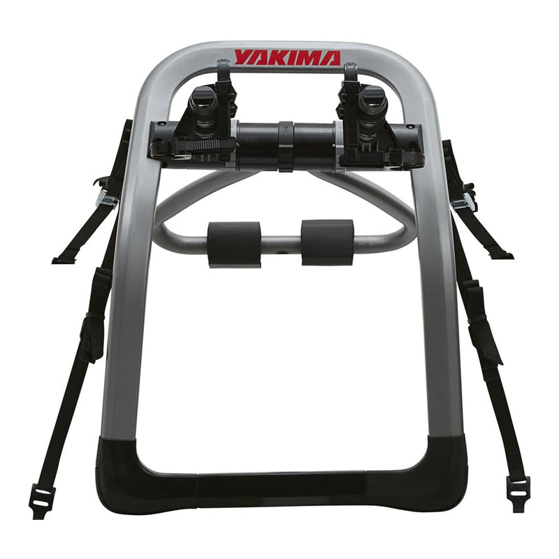 Yakima HalfBack 2 Bike Capacity Trunk Bike Strap Rack with ZipStrips, Gray/Black