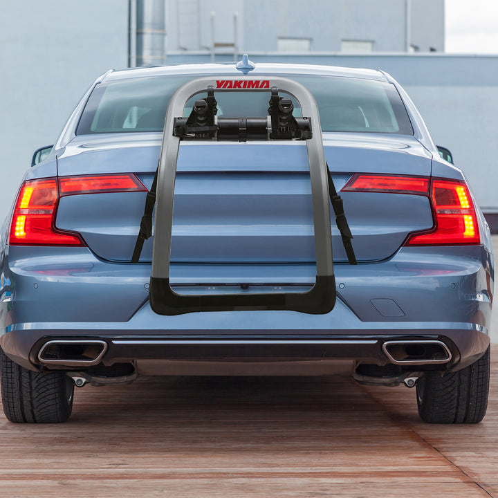 Yakima HalfBack 2 Bike Trunk Bike Strap Rack w/ZipStrips, Gray/Black (Open Box)