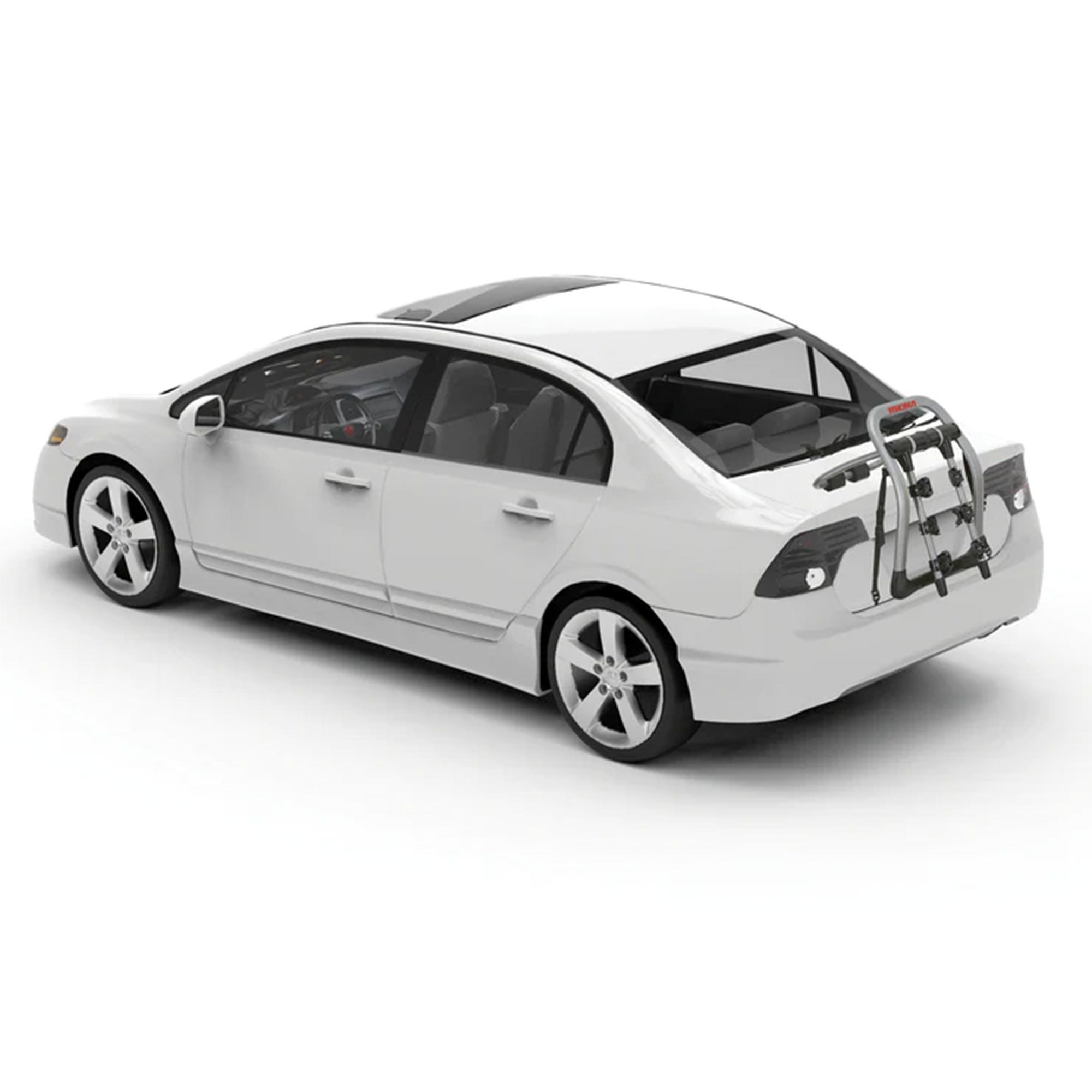 Yakima HalfBack 3 Bike Trunk Bike Strap Rack with ZipStrips, Gray/Black (Used) - VMInnovations