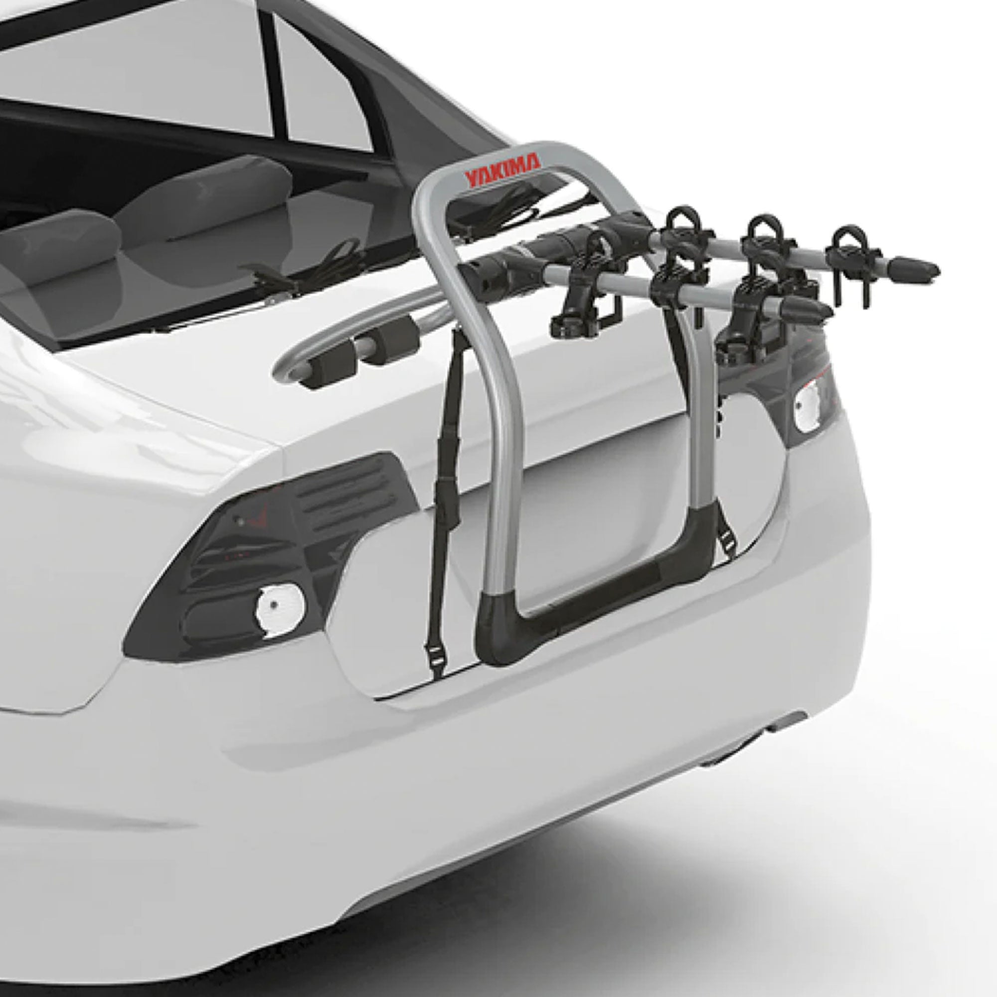Yakima HalfBack 3 Bike Trunk Bike Strap Rack with ZipStrips, Gray/Black (Used) - VMInnovations