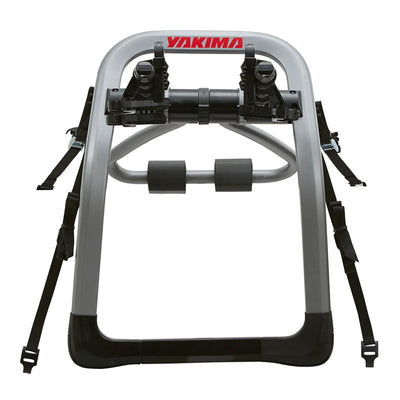 Yakima HalfBack 3 Bike Capacity Trunk Bike Strap Rack with ZipStrips, Gray/Black