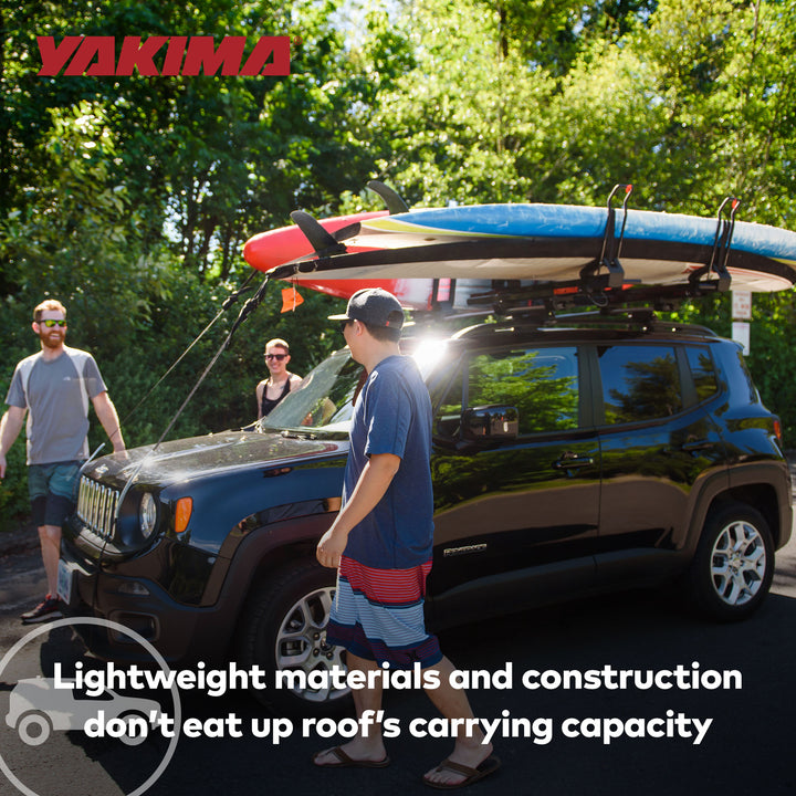 Yakima ShowDown Load Assist Kayak and SUP Rooftop Mount Rack for Vehicles, Black