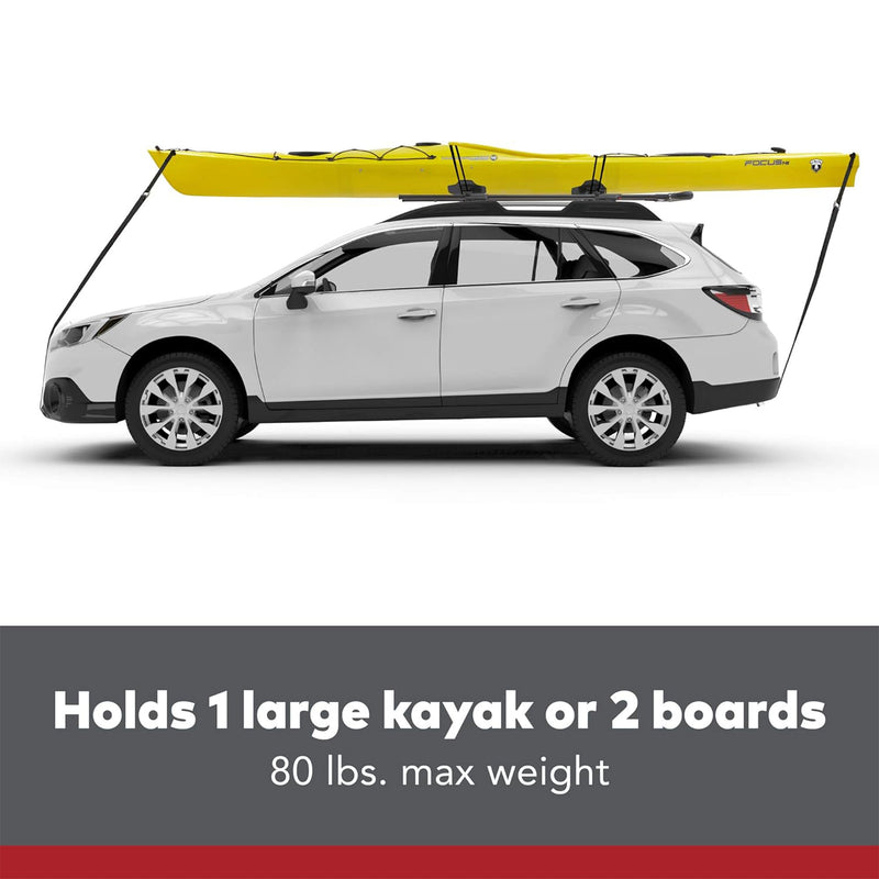 Yakima ShowDown Load Assist Kayak and SUP Rooftop Mount Rack for Vehicles, Black