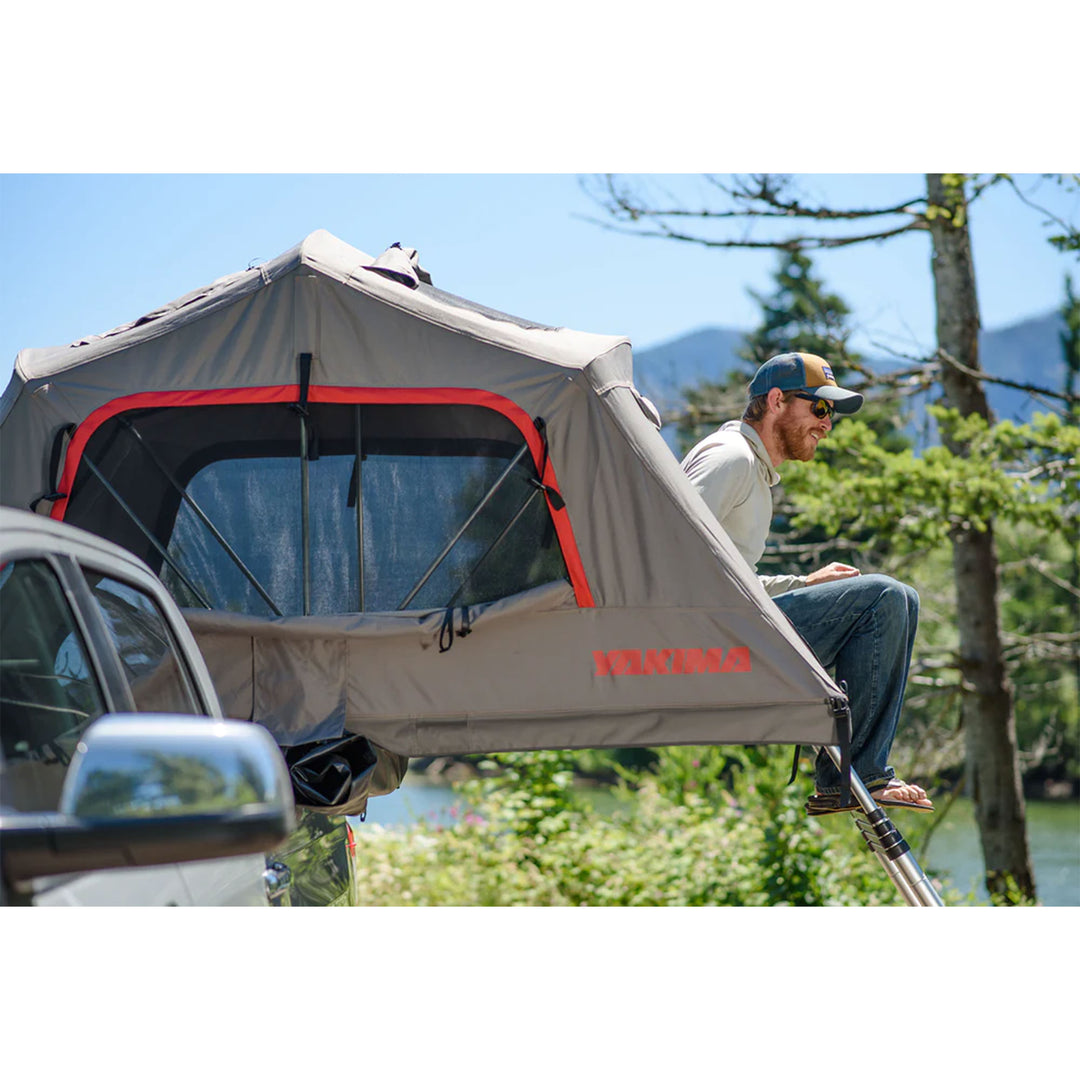 Yakima SkyRise HD Medium Heavy Duty 4 Season Rooftop Tent for 2 People, Tan