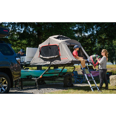 Yakima SkyRise HD Heavy Duty 4 Season Rooftop Tent for 2 People, Tan (Open Box) - VMInnovations