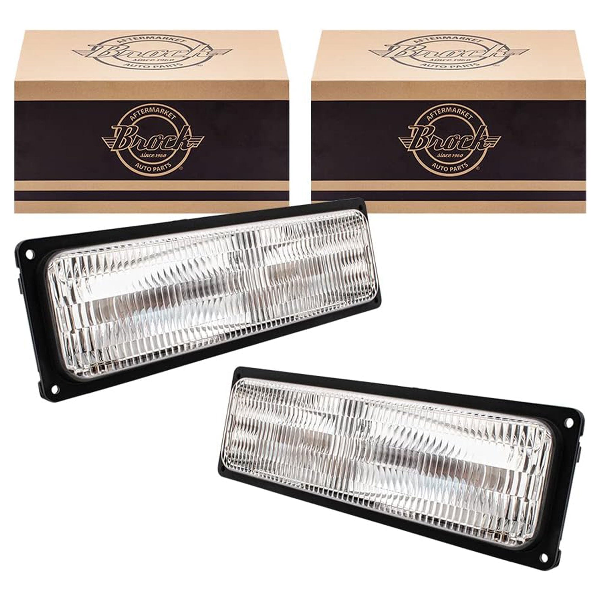 Brock Park/Signal Light Set w/Composite Headlights for GMC/Chevrolet (Open Box) - VMInnovations