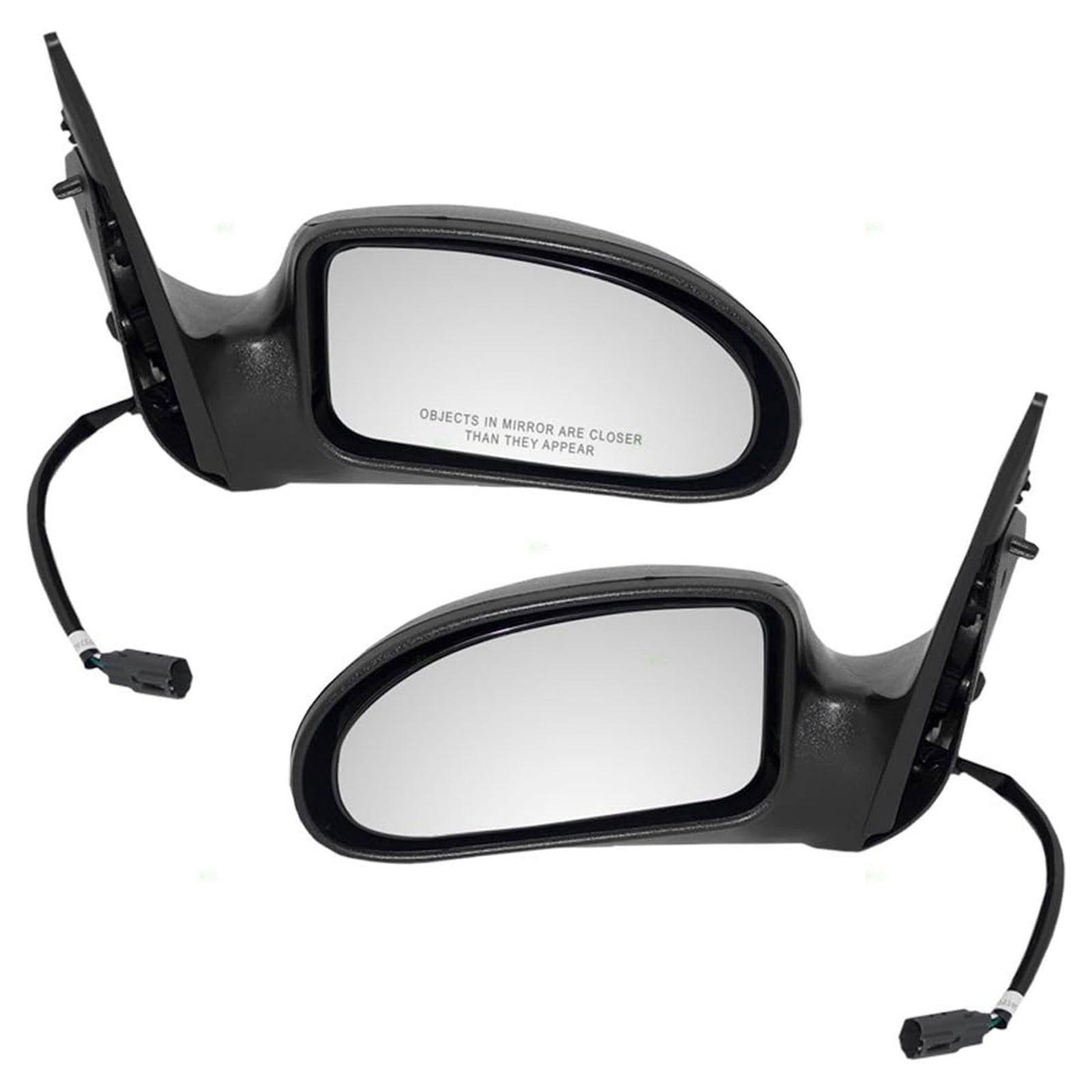 Brock Non Foldaway Power Mirror Set for Ford Focus 00 to 07, Black (Open Box) - VMInnovations