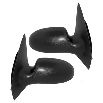 Brock Non Foldaway Textured Power Mirror Set for Ford Focus 00 to 07, Black