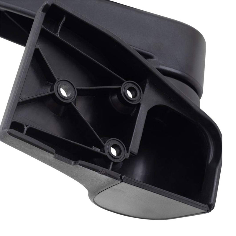 Brock Textured Replacement Manual Mirror Set for Jeep Wrangler 03 to 06, Black