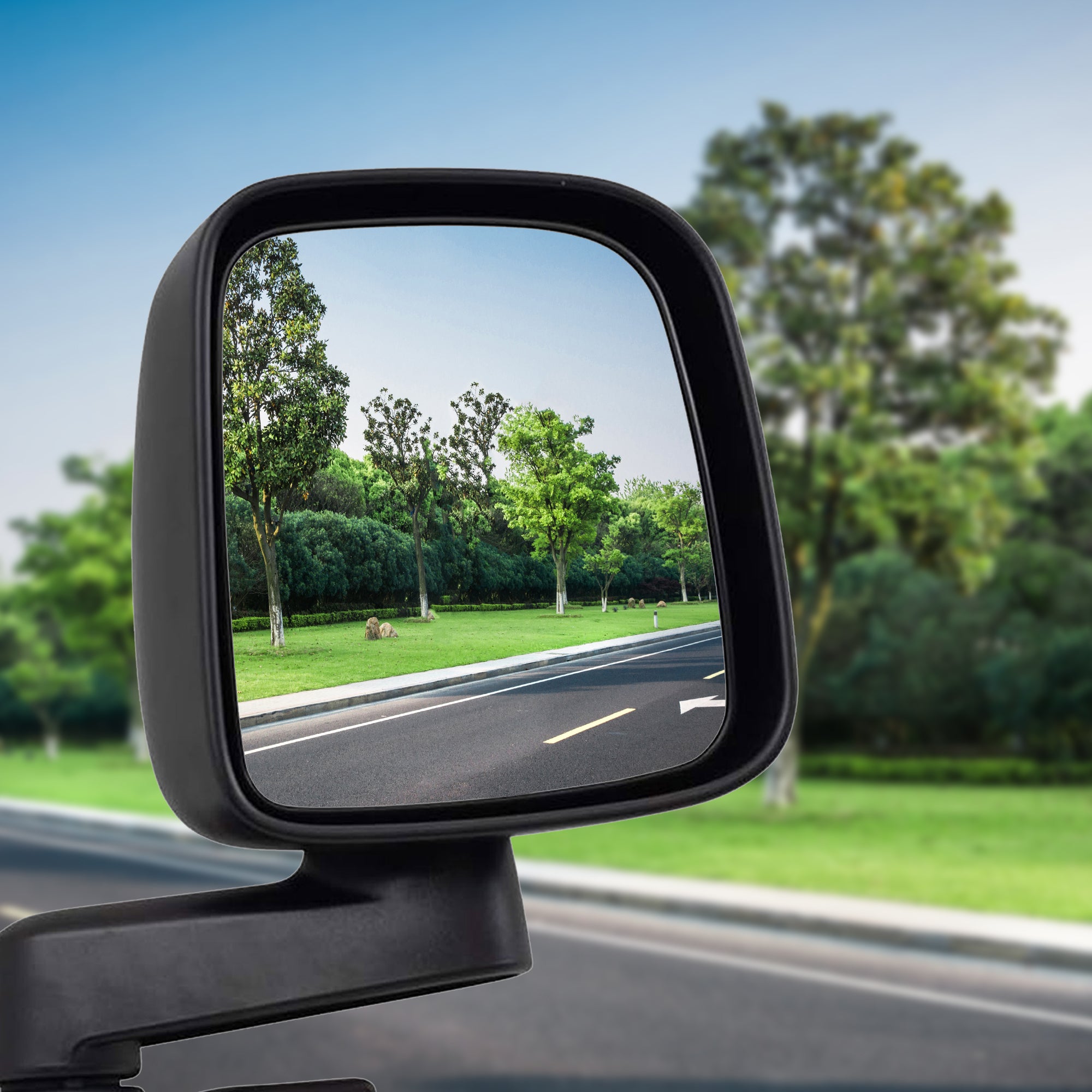 Brock Replacement Manual Mirror Set for Jeep Wrangler 03 to 06, Black (Open Box) - VMInnovations